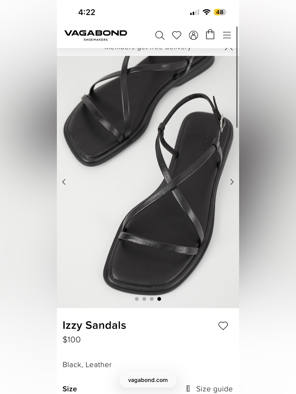 Vagabond Izzy Sandals - Picture 4 of 4